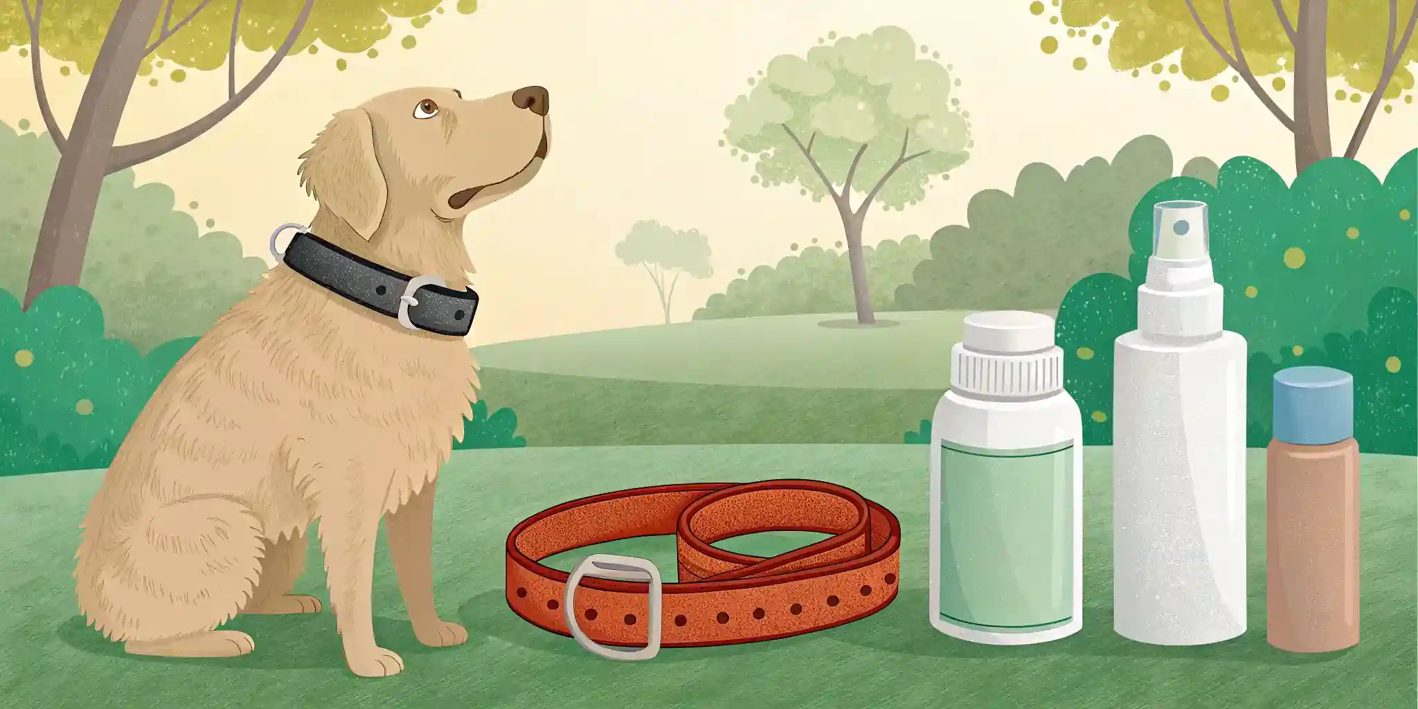 Various parasite prevention products for dogs